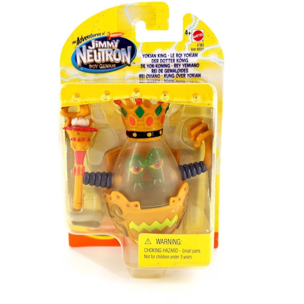 Adventures of Jimmy Neutron Boy Genius Yokian King 3.25" Figure 47963 Mattel New
